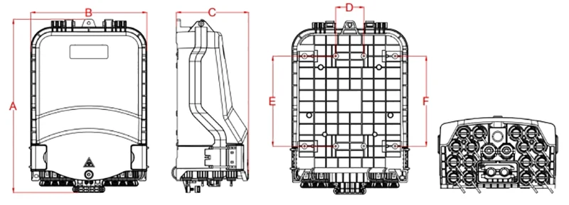 48 Fibre Core Pre-connectorized Fiber Optic Cable Distribution Box